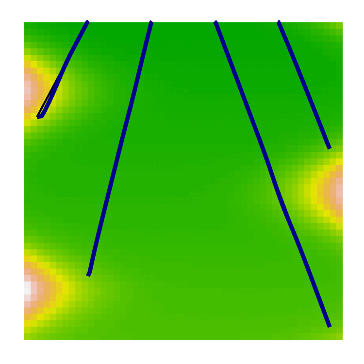 Meanders with self collisions